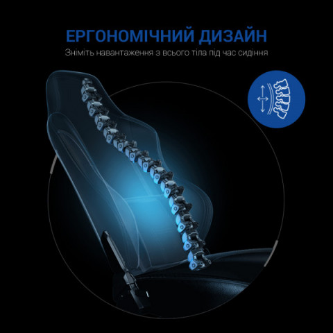 Крісло ігрове Anda Seat Luna Black/Blue Size L (AD18-44-BS-PV) Купити в Україні