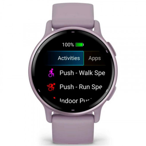 Смарт-годинник Garmin Vivoactive 5 Metallic Orchid Aluminum Bezel with Orchid Case and Silicone Band (010-02862-53)