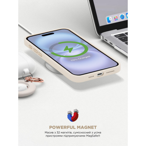Чохол ArmorStandart ICON2 MagSafe для Apple iPhone 16 Plus Ivory (ARM80185)