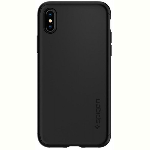 Чохол-накладка Spigen Thin Fit 360 для Apple iPhone XS Max Black (065CS24846) + скло