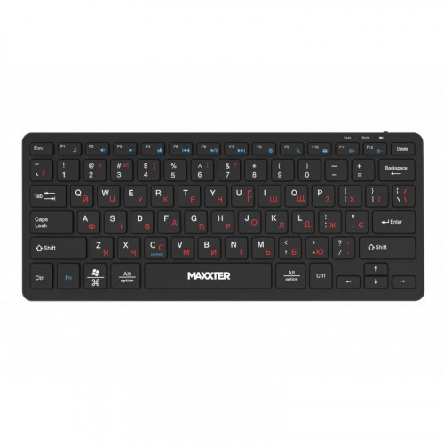 Клавiатура Maxxter KBW-C01B-UA Black
