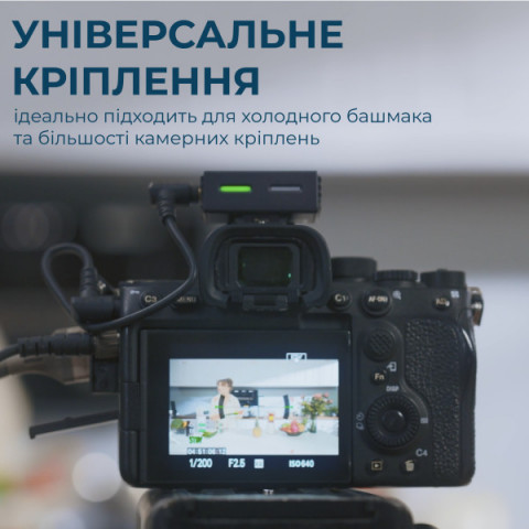 Бездротовий мікрофон BOYA LINK 3-02 Type-C/TRS Black Купити в Україні