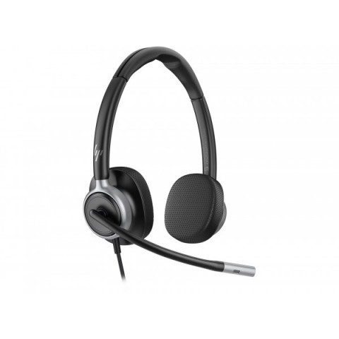 Гарнітура комп'ютерна стерео On-ear HP Poly Mission 625, USB-A, USB-C, 2 x Uni-mic, AI noise reduction, Teams, Zoom, Google Meet, чорний