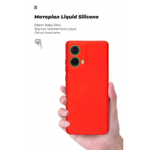 Чохол ArmorStandart ICON для Motorola G85 5G Camera cover Red (ARM77299)