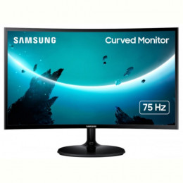 Монiтор Samsung 24" LS24C360 (LS24C360EAIXCI) Curved VA Black