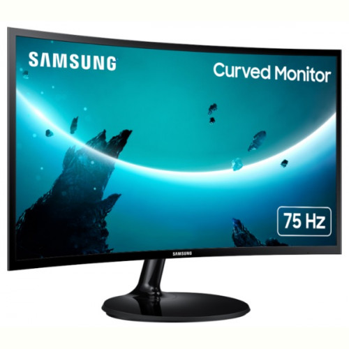 Монiтор Samsung 24" LS24C360 (LS24C360EAIXCI) Curved VA Black