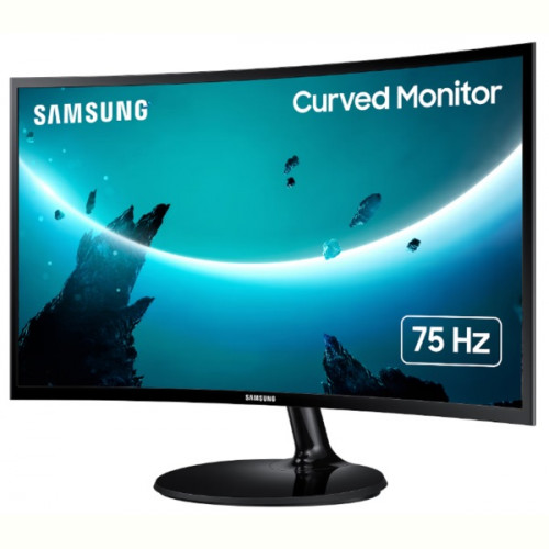 Монiтор Samsung 24" LS24C360 (LS24C360EAIXCI) Curved VA Black