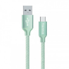 Кабель ColorWay USB-USB-C, 2.4А, 2м Mint (CW-CBUC008-MT)