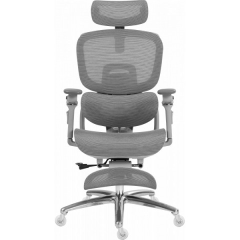 Офісне крісло GT Racer B-816 White/Gray (Massage)