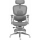Офісне крісло GT Racer B-816 White/Gray (Massage)