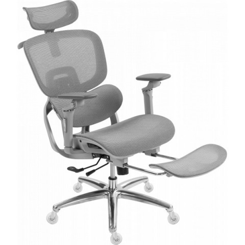 Офісне крісло GT Racer B-816 White/Gray (Massage)