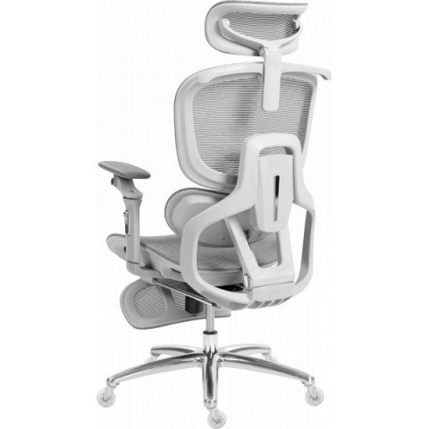 Офісне крісло GT Racer B-816 White/Gray (Massage)
