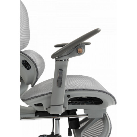 Офісне крісло GT Racer B-816 White/Gray (Massage)