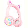 Bluetooth-гарнітура Borofone BO15 Cat Ear Pink (BO15P)