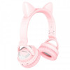 Bluetooth-гарнітура Borofone BO15 Cat Ear Pink (BO15P)