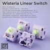 Клавіатура бездротова Epomaker EP84 Plus 75% Wisteria Linear Switch Hot-Swap (2.4G/BT/USB) RGB UA White (EP84-W-WL)