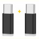 Адаптер XoKo AC-010 microUSB-USB Type-C Black 2шт. (XK-AC010-BK2)