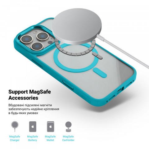 Чохол ArmorStandart Unit MagSafe для Apple iPhone 16 Pro Lake Green (ARM78721)