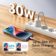 Кабель Vention USB Type-C - Lightning (M/M), 1 м, White (LAKWF)