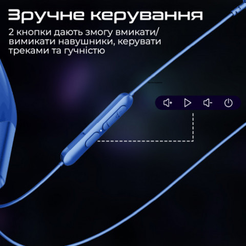 Bluetooth-гарнітура Promate Leap-200H Blue