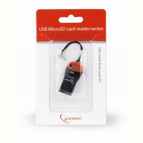 Кардрідер USB2.0 Gembird FD2-MSD-3 Black