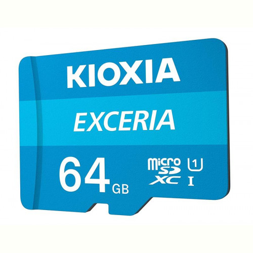 Карта пам`ятi MicroSDXC 64GB UHS-I Class 10 Kioxia Exceria R100MB/s (LMEX1L064GG2) + SD-адаптер