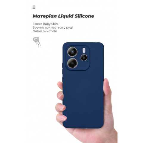 Чохол ArmorStandart ICON для Xiaomi Redmi Note 14 4G Camera cover Dark Blue (ARM79816)