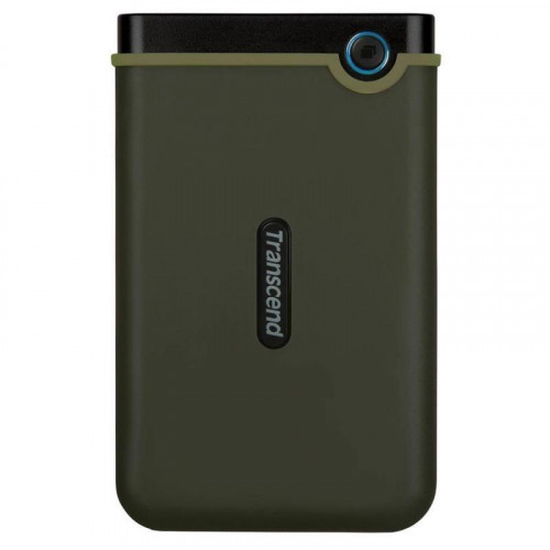 Накопичувач зовнiшнiй HDD 2.5" USB 2.0TB Transcend StoreJet 25M3 Military Green Slim (TS2TSJ25M3G)