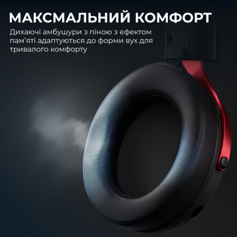 Дротова ігрова гарнітура Ajazz AHW10 Black (AHW10-B) Купити в Україні