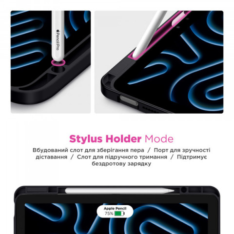 Чохол ArmorStandart Y-Type PEN для Samsung Galaxy Tab S10 Lite/S10 FE/S9 FE/S9 Black (ARM85518)