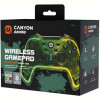 Геймпад бездротовий Canyon CND-GPW02 Green/Yellow USB