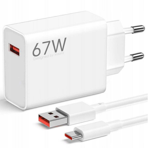 Зарядний пристрій Xiaomi 67W HyperCharge Combo White Type-C cable (BHR9465EU)