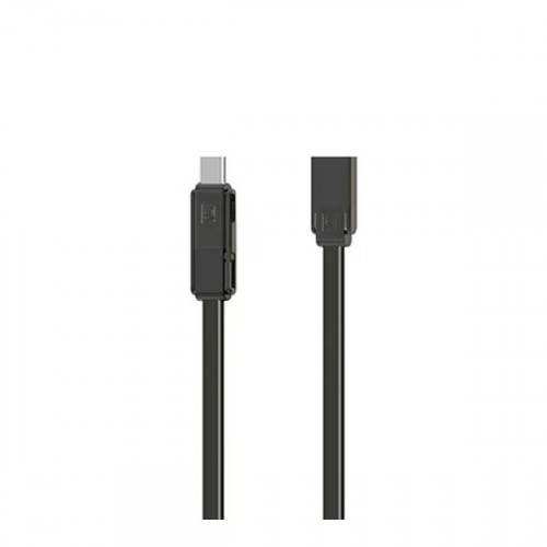 Кабель Remax RC-070th Gplex Lightning/microUSB/Type-C, 1м Dark Grey (6954851267225)