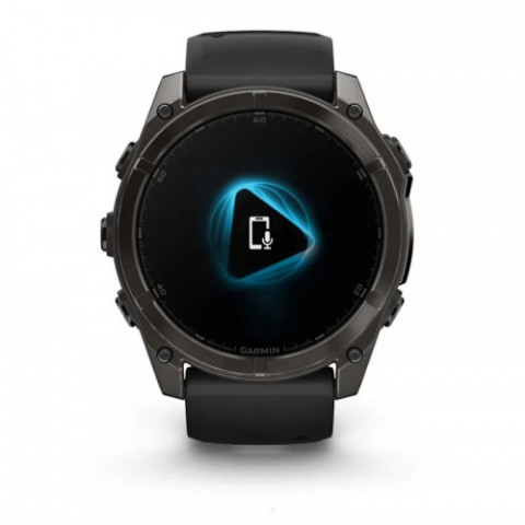 Смарт-годинник Garmin Fenix 8 51mm AMOLED Sapphire Carbon Gray DLC Titanium with Black Silicone (010-02905-63)