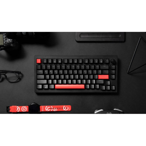 Клавіатура механічна Lemokey X4 84Key, Keychron Brown, USB-A, QMK/VIA, Hot-Swap, EN/UKR, RGB, чорний