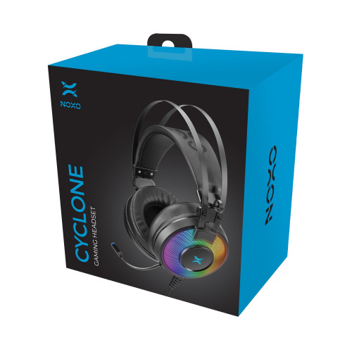 Гарнiтура Noxo Cyclone Gaming headset Black (4770070881873)