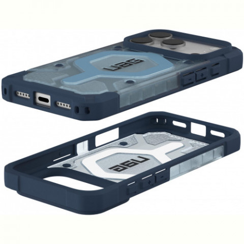 Чохол-накладка UAG Pathfinder Clear MagSafe Bundle для Apple iPhone 17 Pro Blues Lanyard (1145511BV03)