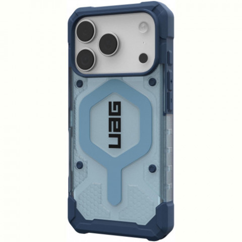 Чохол-накладка UAG Pathfinder Clear MagSafe Bundle для Apple iPhone 17 Pro Blues Lanyard (1145511BV03)