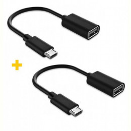 Адаптер XoKo AC-130 USB-microUSB Black 2шт. (XK-AC130-BK2)