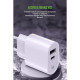 Мережевий зарядний пристрій MadeInFuture MFS12 12W A+C + кабель USB-A to USB-C White (MIF82822)