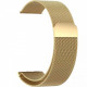 Ремінець BeCover Milanese Style для Samsung Galaxy (20mm)/Watch 5/ Watch 4 40/44mm/Watch 4 Classic 42mm/Watch Active/Active 2 40/44mm/Watch 3 41mm/Gear S2/Classic/Gear Sport Gold (707674)