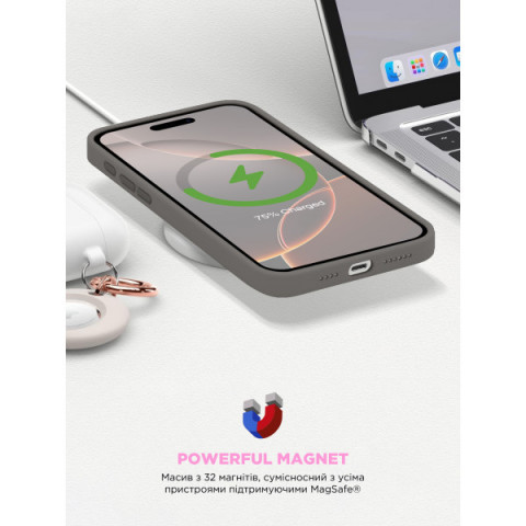 Чохол ArmorStandart ICON2 MagSafe для Apple iPhone 16 Pro Max Stone Grey (ARM81321)