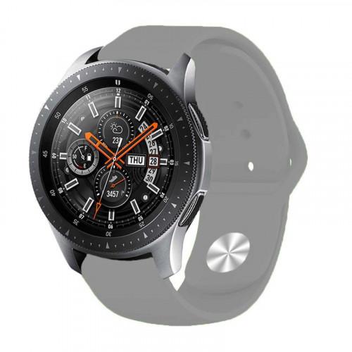 Силіконовий ремінець BeCover для Samsung Galaxy Watch 42mm/Watch Active/Active 2 40/44mm/Watch 3 41mm/Gear S2 Classic/Gear Sport Gray (706180)