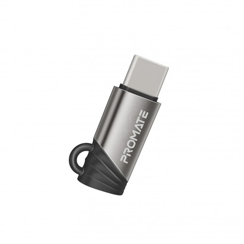 Адаптер Promate Link-Ci Lightning - USB Type C (F/M) Grey