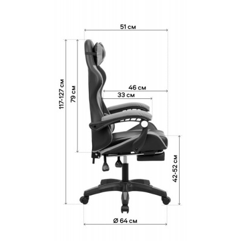 Геймерське крісло GT Racer X-2323 Black/Yellow