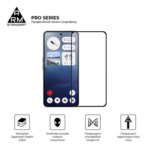 Захисне скло ArmorStandart Pro для Nothing Phone (3a) / (3a) Pro (ARM85466)