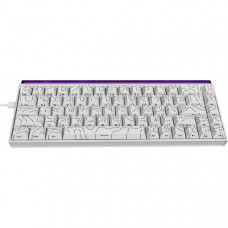 Дротова механічна клавіатура Ajazz NK68 Red switches Side Contour White (NK68-R-S-W)