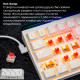 Дротова механічна клавіатура Ajazz NK68 Red switches Side Contour White (NK68-R-S-W) Купити в Україні