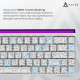 Дротова механічна клавіатура Ajazz NK68 Red switches Side Contour White (NK68-R-S-W) Купити в Україні