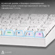 Дротова механічна клавіатура Ajazz NK68 Red switches Side Contour White (NK68-R-S-W) Купити в Україні